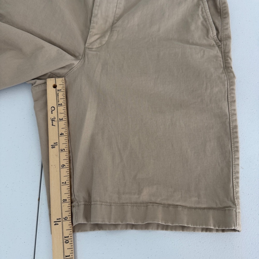 LL Bean Mens 33 Khaki Chino Shorts Standard Fit Tan Stretch Casual Outdoor - Picture 9 of 10